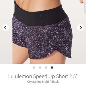 RARE Lululemon Speed Up Shorts 2.5” sz 4 EUC